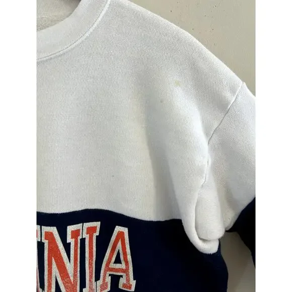Vintage 80s University of Virginia UVA Cavaliers Crewneck Sweatshirt Large - Picture 9 of 9